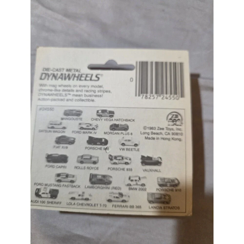 DynaWheels #24550 1983 On Card ZEE Toys Cast Metal Red Car